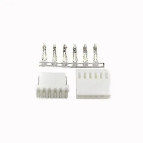 6P 6 pin header White Housing Male Female Connector PCB 180 Degrees