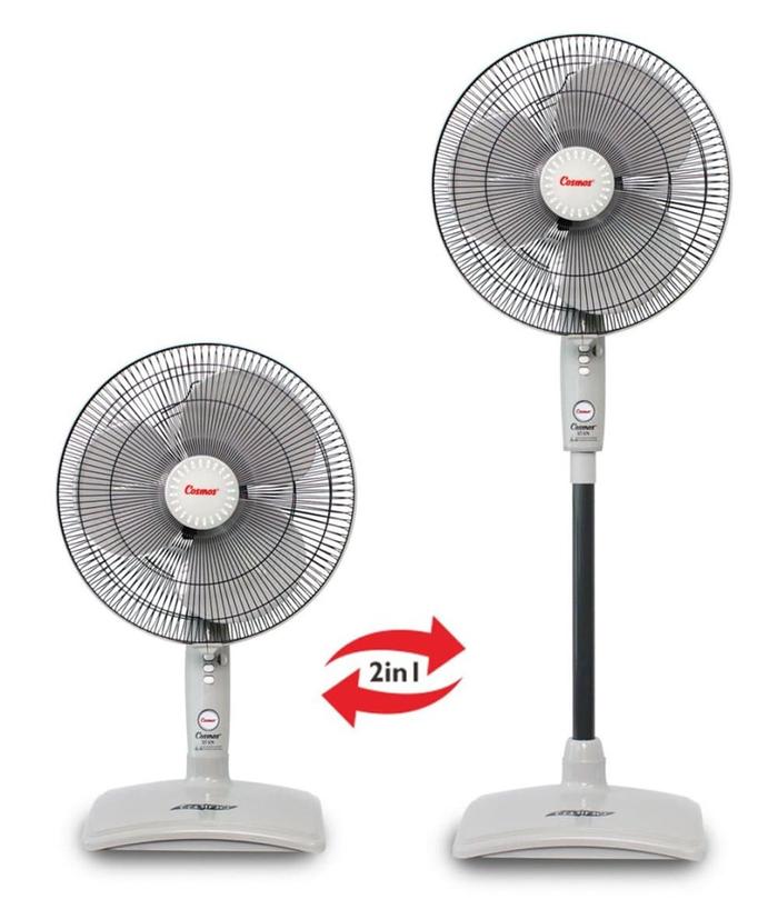 Gambar COSMOS STAND FAN 2IN1 DESK FAN 16SN 16 SN KIPAS ANGIN 16" KHUSUS GOJEK dari sinar66.id Kota Tangerang Tokopedia