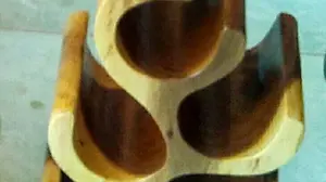 NGASEM tempat botol kayu unik 50 cm Kayu Antik