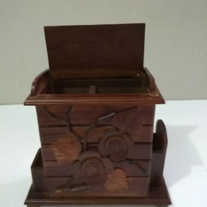 NGASEM Tempat Sendok kayu jati model kembang MURAH 1