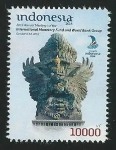 Perangko/Prangko Indonesia. 2018 Pertemuan IMF dan Bank Dunia di Bali