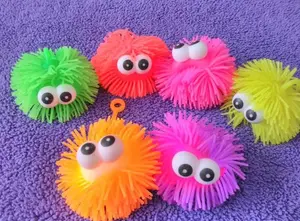 Dijual Led Flash Puffer Squish Ball - Yoyo Bola Squishy - Mainan Anak