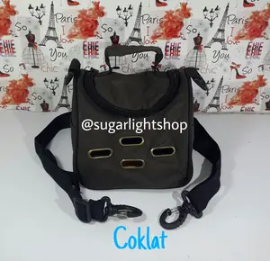 Travel Pouch Krusty 3in1 Coklat, Tas Jalan Hewan Kecil Sugar Glider