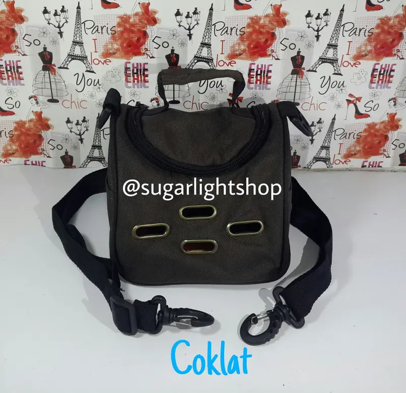 Travel Pouch Krusty 3in1 Coklat, Tas Jalan Hewan Kecil Sugar Glider 0