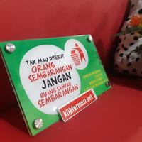 Gambar Akrilik Larangan Buang Sampah dari Sahabat Sejasa Kab. Sleman 3 Tokopedia