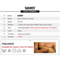 Gambar Aolikes 3101B Back Posture Corrector - Terapi Koreksi Postur / Bongkok dari Aolikes Indonesia Kota Administrasi Jakarta Utara 2 Tokopedia