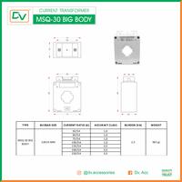 Gambar CT MSQ-30 BIG BODY ( 50/5A-250/5A ) - 50A dari DV.Switchboard Kota Semarang 3 Tokopedia