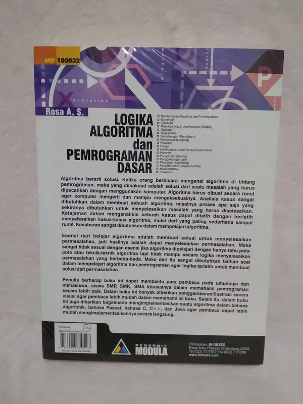 Buku LOGIKA ALGORITMA dan PEMROGRAMAN DASAR - ROSA A S 4