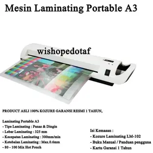 Mesin Laminating Portable A3 Kozure LM 102