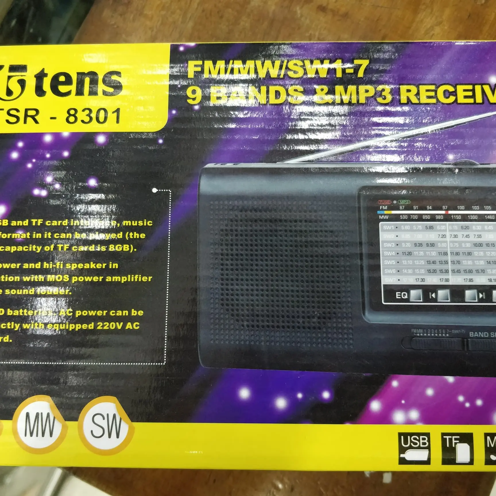 Radio Tens TSR 8301 FM/MW/SW1-7