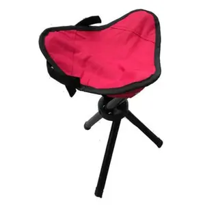 Kursi Lipat Memancing Folding Three Legged Beach Stool Chair