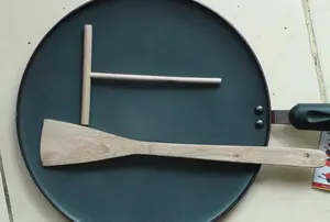 WAJAN CREPES 30 CM DENGAN KAYU PEMUTAR DAN SPATULA , RESEP