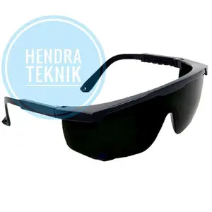 KACAMATA SAVETY GLASSES HITAM KACAMATA LAS GELAP KACAMATA BLACK