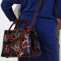 Gambar Tas Mini Arimbi Kulit Batik Kupu Hitam - Black Butterfly Batik Handbag dari Djokdja Batik Online Kab. Sleman 4 Tokopedia