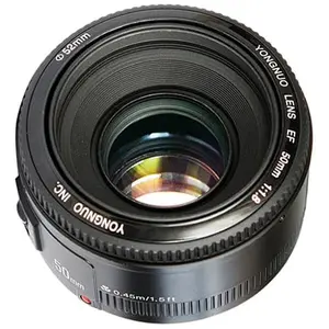 Yongnuo Lensa 50mm F/1.8 Autofokus untuk Canon DSLR dengan Kualitas Lebih Baik dari Original + Gratis Filter UV - Camera, Kamera