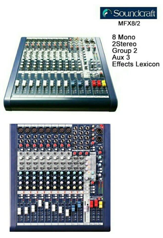 Jual Audio Mixer Soundcraft Mfx8/2 MFX 8 channel Effect Lexicon