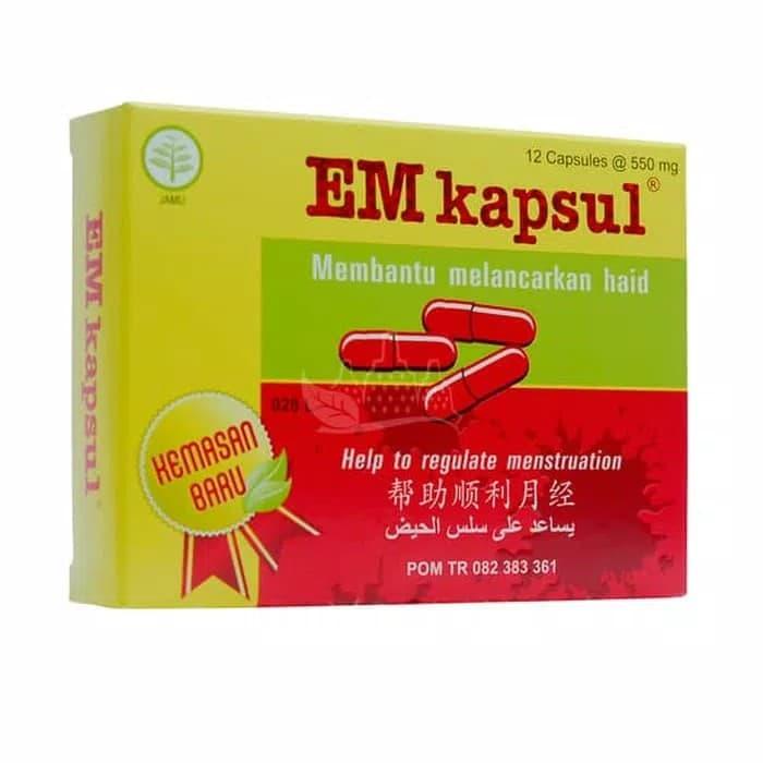 em capsul 12 capsul. Membantu melancarkan haid
