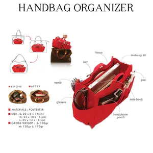 D'renbellony Handbag Organizer SMALL -Tas Bag Organizer-Dalaman tas