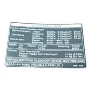 Label Tire Indonesia BeAT eSP Vario 125 eSP Vario 150 eSP