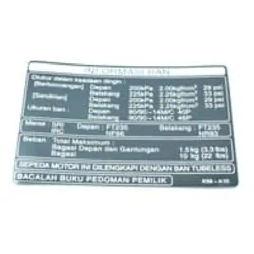Label Tire Indonesia BeAT eSP Vario 125 eSP Vario 150 eSP