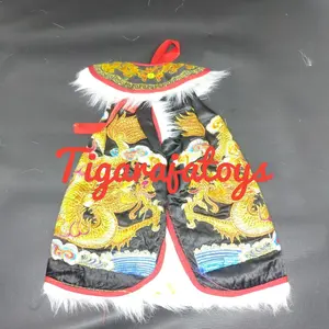 Jubah Patung Dewa / Baju Naga Dewa / Jubah Rupang Hitam Uk.10"