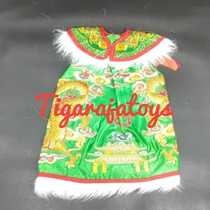 Jubah Rupang / Baju Rupang Warna Hijau Naga Bulu Ukuran 8"