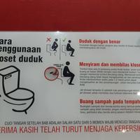 Gambar Akrilik cara penggunaan closet duduk dari Sahabat Sejasa Kab. Sleman 4 Tokopedia