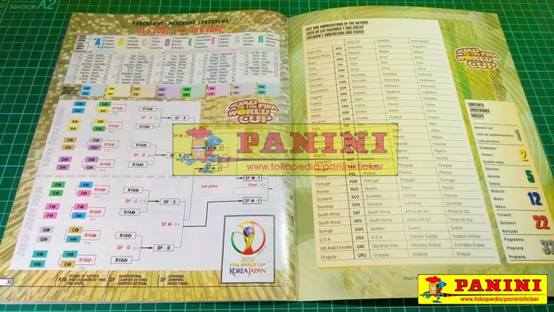 PANINI STICKER ROAD TO WORLD CUP 2002 ALBUM + COMPLETE STICKERS 'RARE" 3