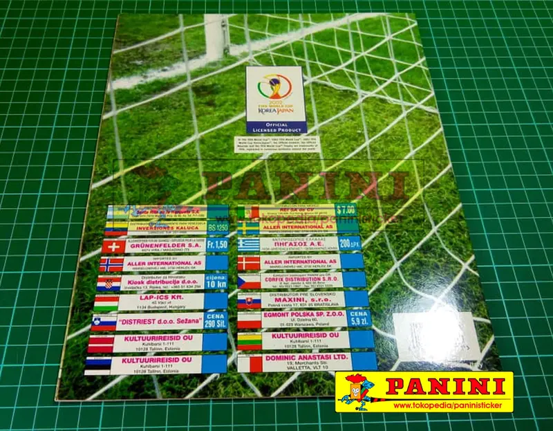 PANINI STICKER ROAD TO WORLD CUP 2002 ALBUM + COMPLETE STICKERS 'RARE" 1