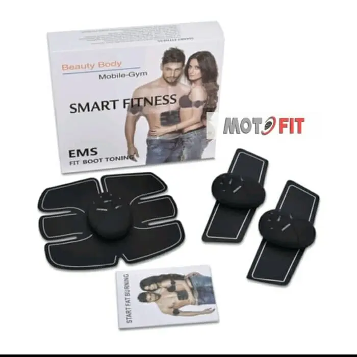 alat pembakar lemak pembentuk otot perut sixpack EMS muscle abs set
