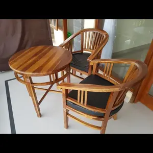 set kursi teras kayu jati