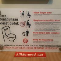 Gambar Akrilik cara penggunaan closet duduk dari Sahabat Sejasa Kab. Sleman 3 Tokopedia