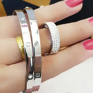 titanium gelang cincin lapis emas 24k 2831