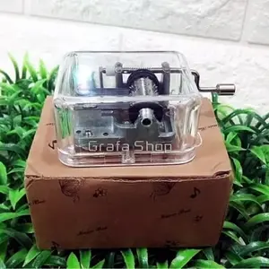Kotak Musik Melody Akrilik Transparan