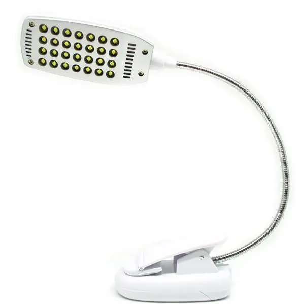 Lampu Klip USB 28 LED cahaya putih sesuai gambar