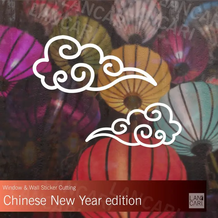 Gambar Sticker imlek cloud fill Stiker Cutting Decal Wall Window dinding kaca - Putih dari LANCARI Kota Administrasi Jakarta Pusat 3 Tokopedia