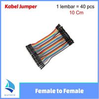 Gambar Kabel Jumper Arduino Dupont Pelangi 10cm Female to Female 1 lbr isi 40 dari raftechbandung Kota Bandung 1 Tokopedia