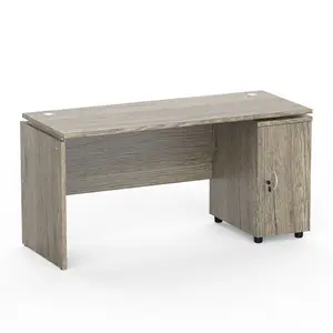 Meja Kerja Meja Belajar Meja Belajar Meja Belajar Anak Virginia Oak 150cm Modern Minimalis dengan Laci Fix Pedestal 2 Susun Pintu Berkualitas TB1560SDVOK