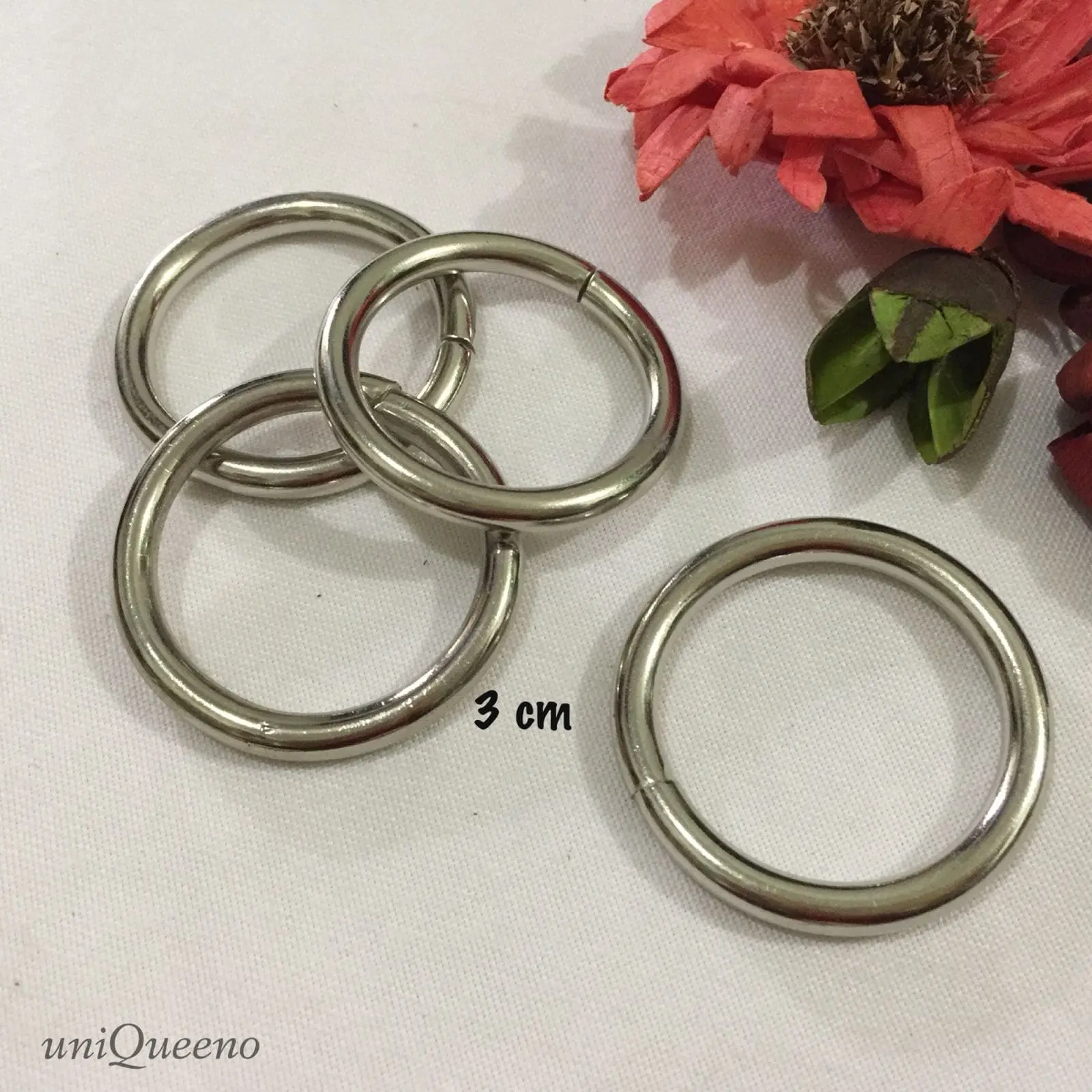 Ring O 3 cm Nikel