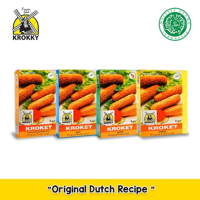 Gambar Krokky Holland Kroket set-4 (Mixed: Ayam Jamur, Keju, Sapi, udang) dari Krokky Shop Kota Administrasi Jakarta Barat Tokopedia