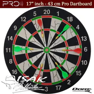 Dartboard Pro 17" inch - 43cm Papan Panah Dart Board Games Hadiah Anak