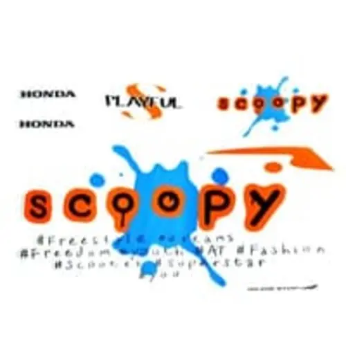 Sticker Body Kanan White Blue – Scoopy eSP K93 871X0K93N20ZBR 0