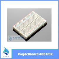 Gambar Breadboard - Protoboard - Projectboard 400 titik / point/ holes dari raftechbandung Kota Bandung 1 Tokopedia