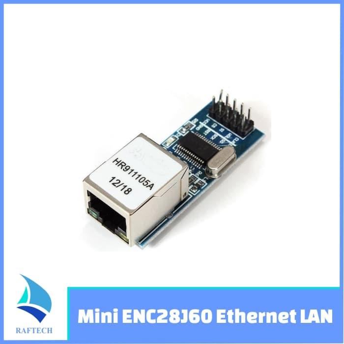 Gambar Mini ENC28J60 Ethernet LAN Network Module Arduino 51 AVR SPI PIC S dari raftechbandung Kota Bandung Tokopedia
