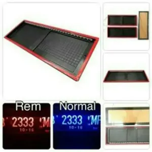 Tatakan plat nomor akrelik Led mobil Ertiga