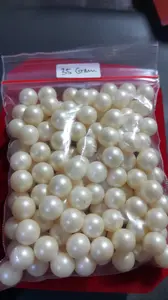 MUTIARA JEPANG SYNTETIS BULAT WHITE PEARL PERHIASAN PER BIJI