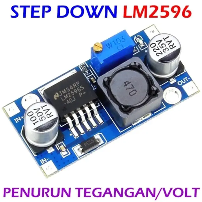 penurun tegangan/volt LM 2596 Adjustable DC-DC step down module