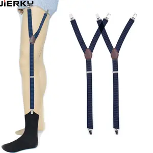 Men Shirt Holder Leg Suspender Shirttail Garters Stays Kemeja
