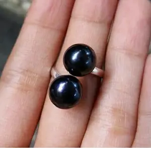 cincin perak mutiara tawar / mutiara asli / mutiara lombok