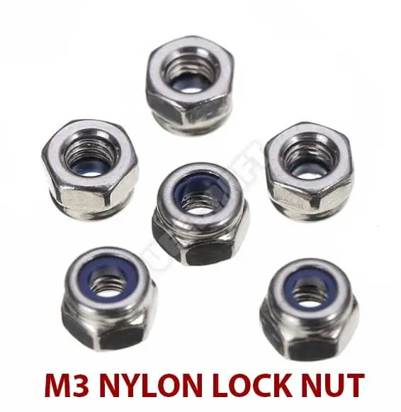 M3 Nylon Lock Nut / Mur M3 dengan Pengunci Nylon 0